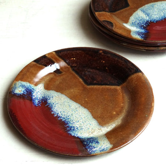 Cocktail Plate in Autumn Glaze