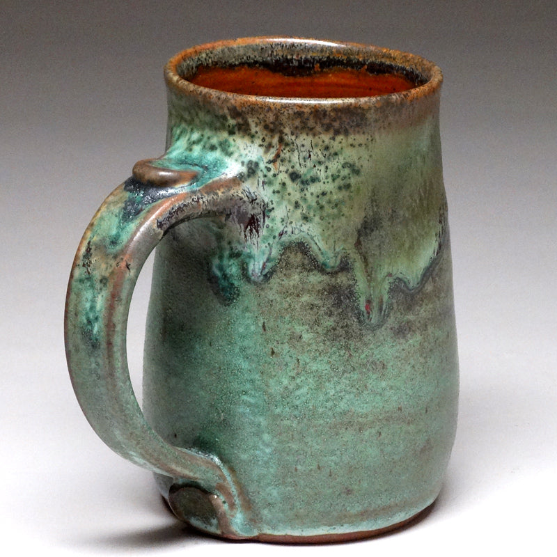 Pint Mug in Green Matte Glaze