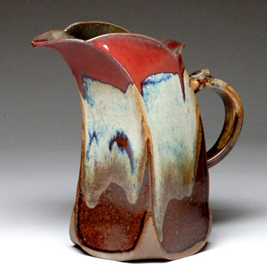 Slab Built Pitcher in Autumn Glaze