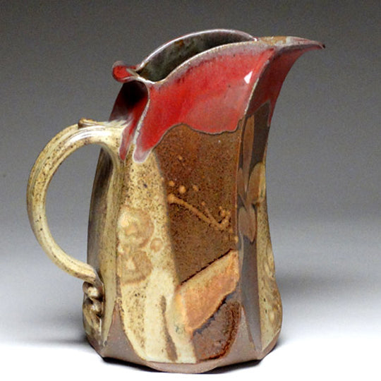 Slab Built Pitcher in Chatauqua Glaze