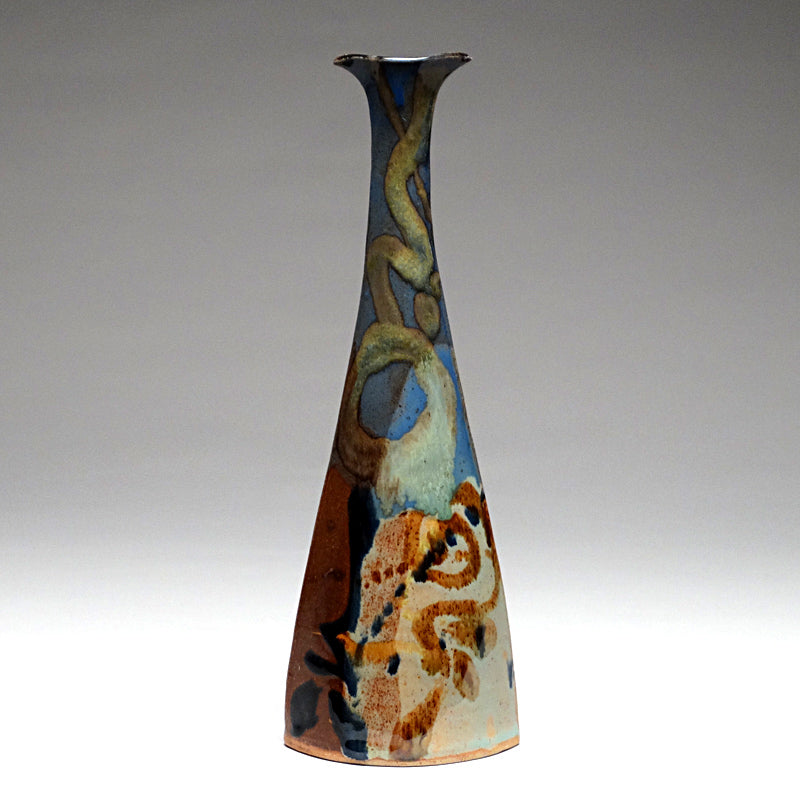 Bud Vase in Multi Glaze