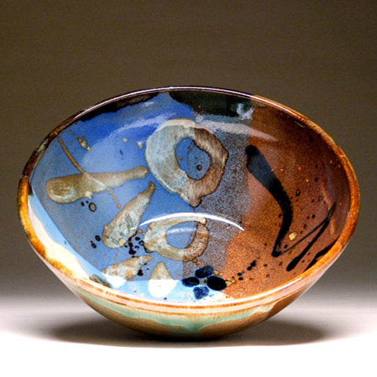 Large Serving Bowl in Multi Glaze