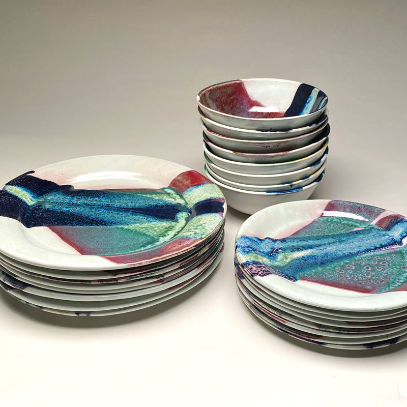 Set of Sapphire Dishes
