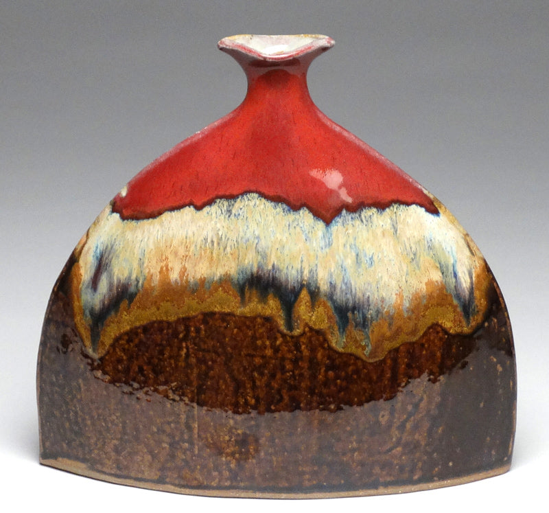 Flounder Vase in Autumn Glaze