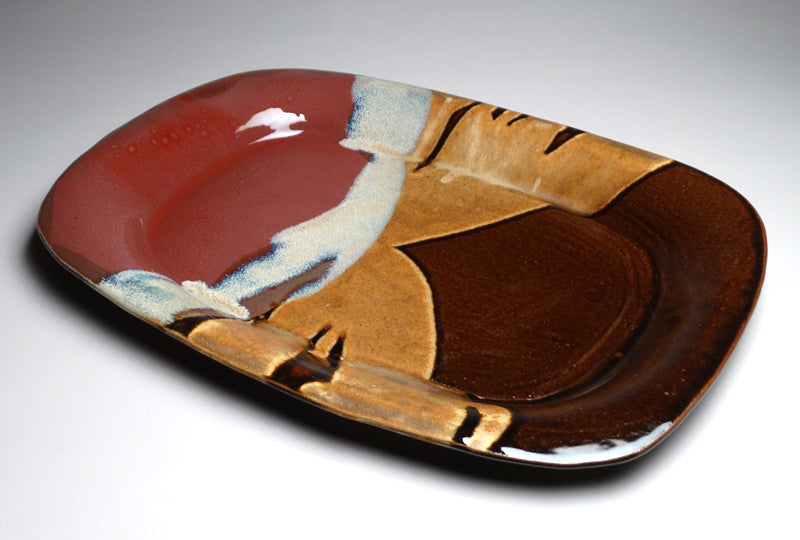 Large Serving Platter in Autumn Glaze