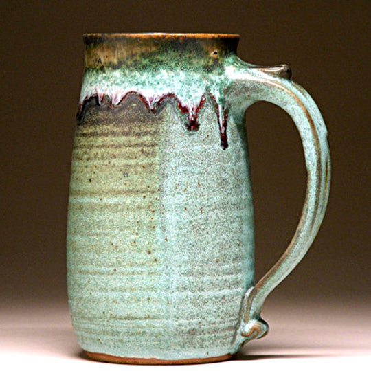 Large Mug in Green Matte Glaze