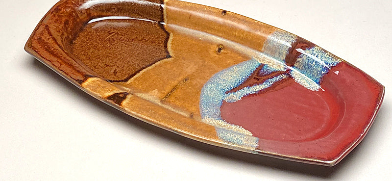 Olive tray in Autumn Glaze