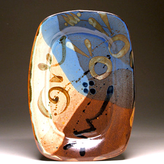 Medium Serving Platter in Multi Glaze