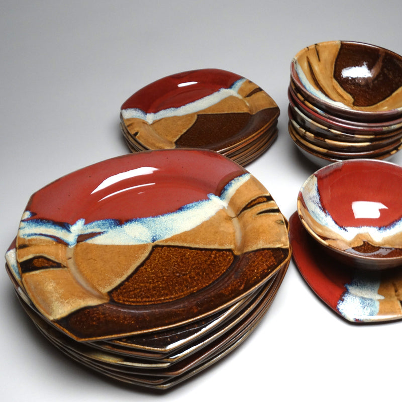 Dinnerware Set in Autumn Glaze