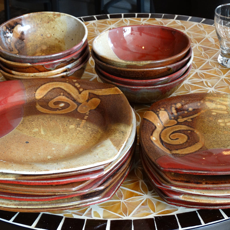 Dinnerware Set in Chautauqua Glaze