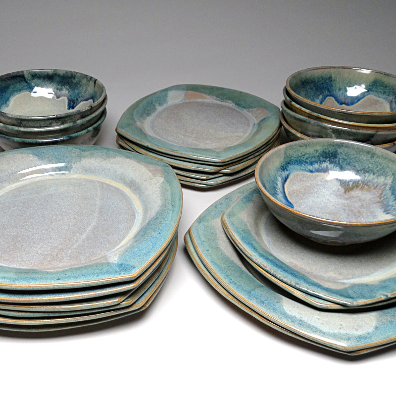 Dinnerware Set in Blue Ridge Glaze