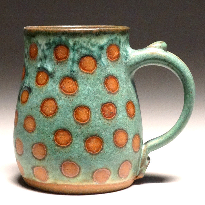 Mug in Green with Dots