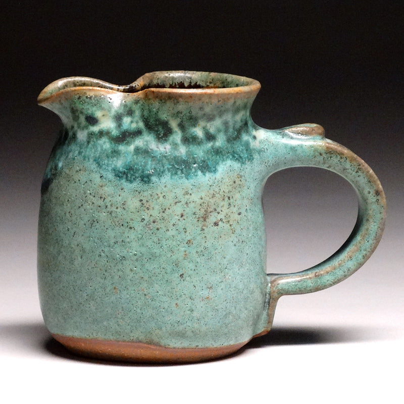 Small Pitcher in Green Matte Glaze